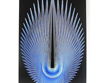 String Art ANGEL WINGS sacred geometry meditation cosmos harmony string art wall art home decor wall décor Mandala Zen 3D art