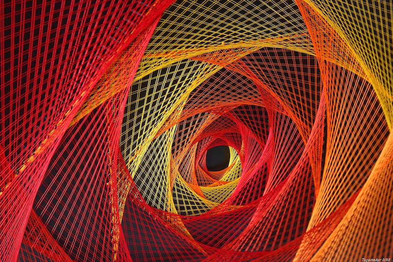 Wall Hangings ROSE Stringart Sacred Geometry Interior Design ...
