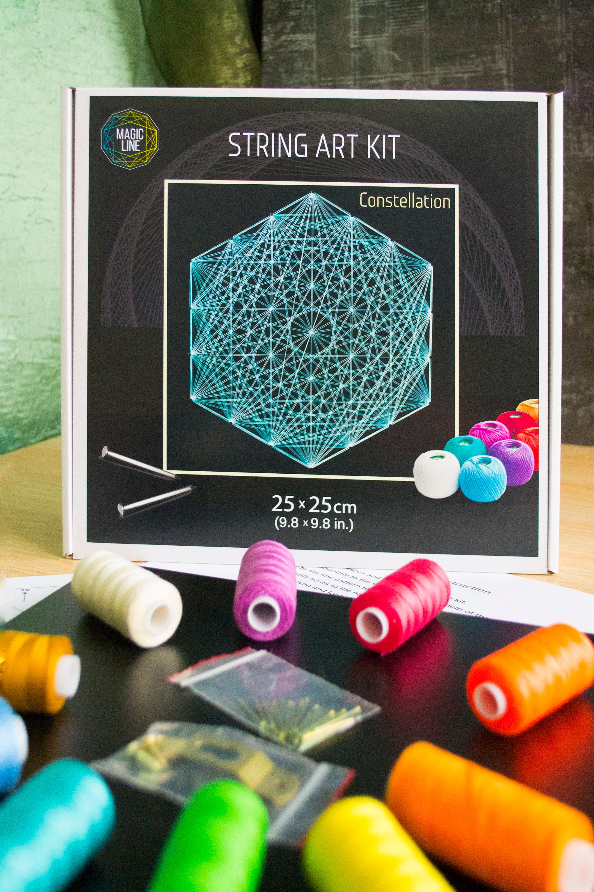 Rocket Mini String Art Kit - DIY - Spiral Circle