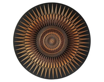 string art mandala prosperity sacred geometry 3D art zen spiritual wall artdecor home decor gift cosmos harmony yoga studio design