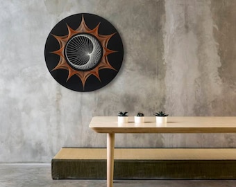 string art SUN AND MOON sacred geometry 3D art zen spiritual wall artdecor home decor housewarmin gift cosmos harmony yoga studio design