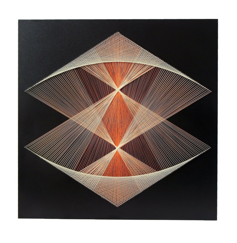 String art NonLa sacred geometry psychedelic stringart home Etsy