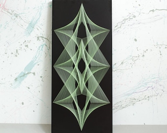 FLOW string art, zen, mandala, wall hanging, spiritual, wall decor, interior, 3D art, new generation, sacred geometry