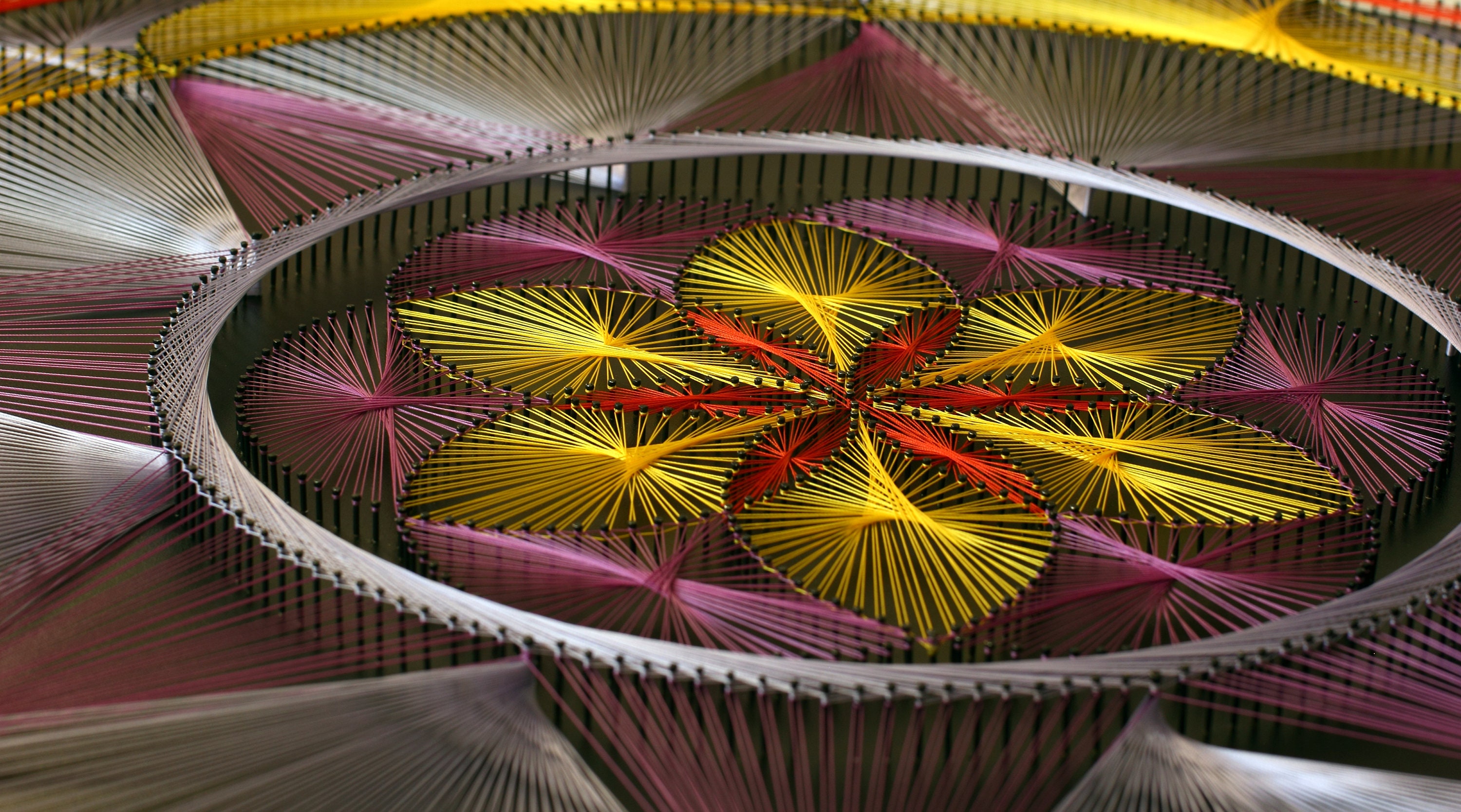 String Art Sacred Geometry Psychedelic String Art Home Decor - Etsy UK