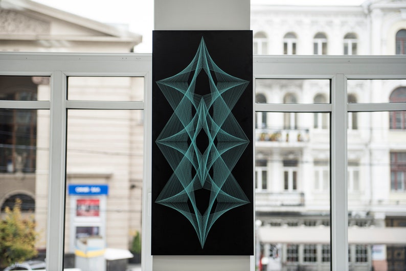 FLOW string art zen mandala wall hanging spiritual wall Etsy