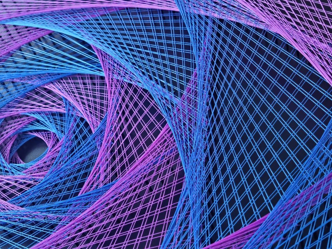 ROSE OF SPACE, String Art, Sacred Geometry, Meditation, Cosmos, Harmony ...