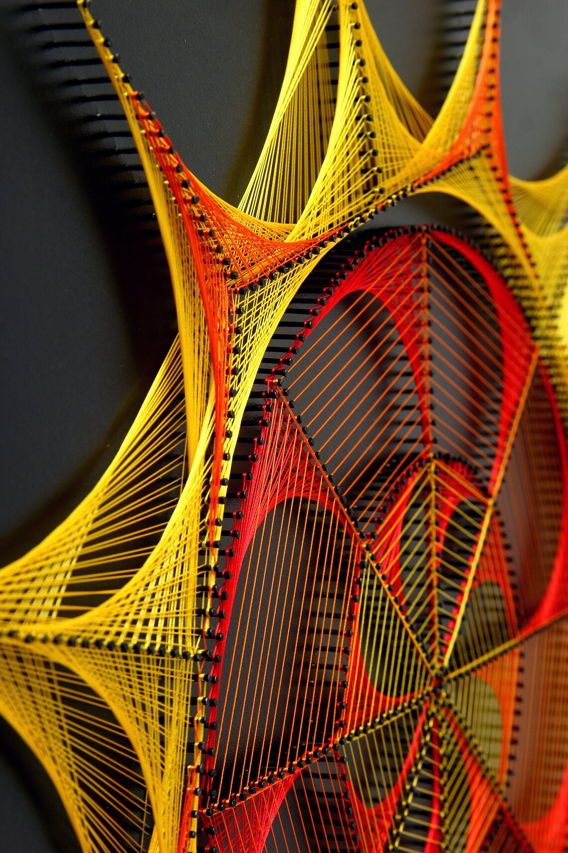 Wall Art the Sun Sacred Geometry String Art Home Decor Wall Etsy