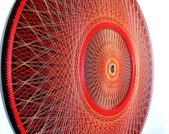String art mandala,nailart sacred geometry psychedelic string art home decor wall décor Mandala Zen 3D art New Age spiritual gift meditation