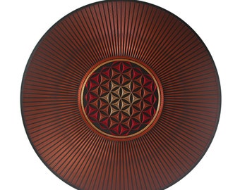 string art piece  FLOWER OF LIFE  sacred geometry wall decor, Home and office decor Mandala Zen 3D art New Age spiritual gift meditation