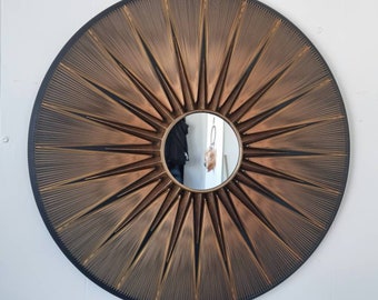 String art mirror "The Sun"