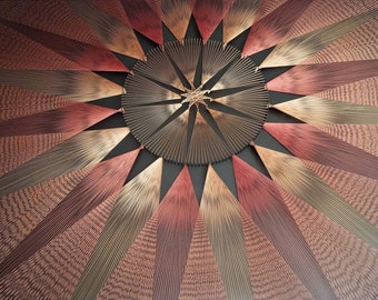 string art THE DESERT SUN sacred geometry psychedelic wall art Home decor Mandala Zen 3D art New Age spiritual gift meditation