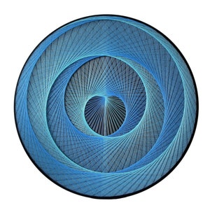 Arte de cuerdas - UNIDAD DE DOS decoración de pared de dormitorio geometría sagrada arte espiritual 3D arte de pared regalo de inauguración de la casa arte de cuerdas zen geometría arte de fibra