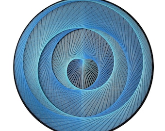 string art - UNITY OF TWO bedroom wall décor sacred geometry spiritual 3D art wall art housewarming gift zen string art geometry fibre art