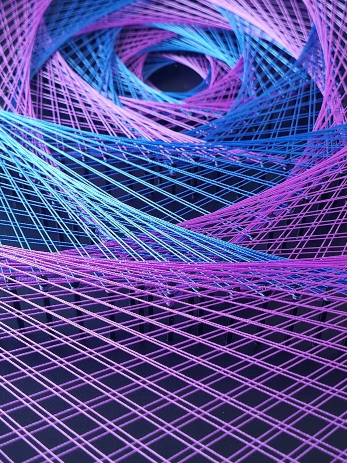 ROSE OF SPACE, String Art, Sacred Geometry, Meditation, Cosmos, Harmony ...