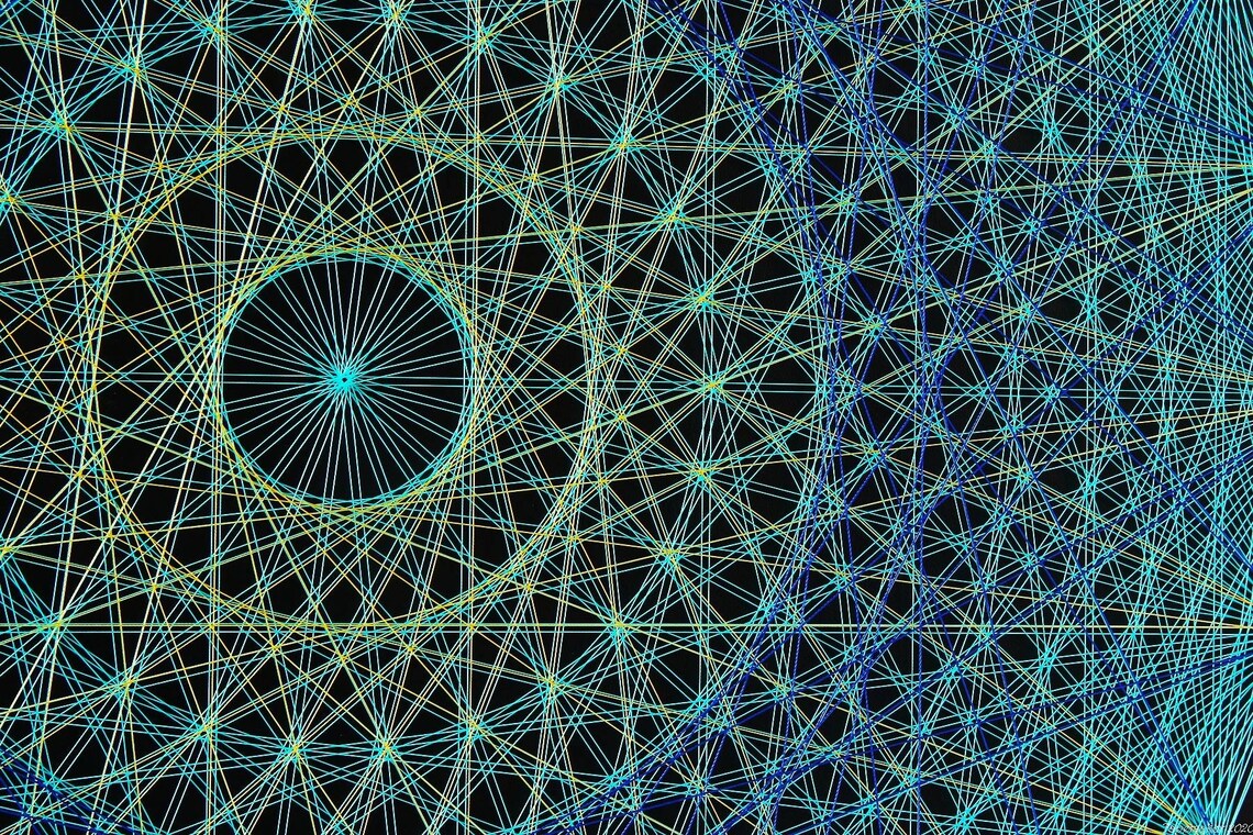 Sacred Geaometry String Art UNIVERSE NEW Wall Art Wall Decor Mandala ...