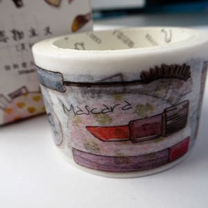 Wide Makeup Washi Tape Ideal for Bullet Journaling image 2