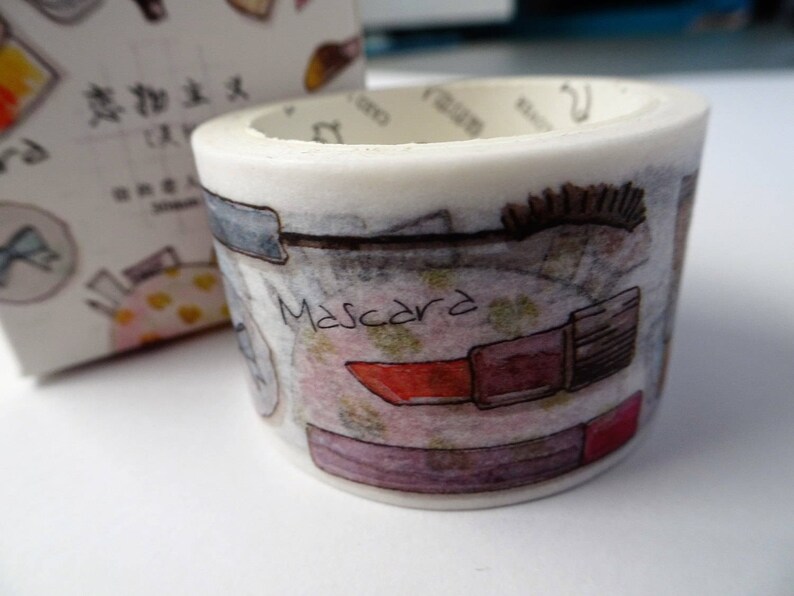 Wide Makeup Washi Tape Ideal for Bullet Journaling image 2