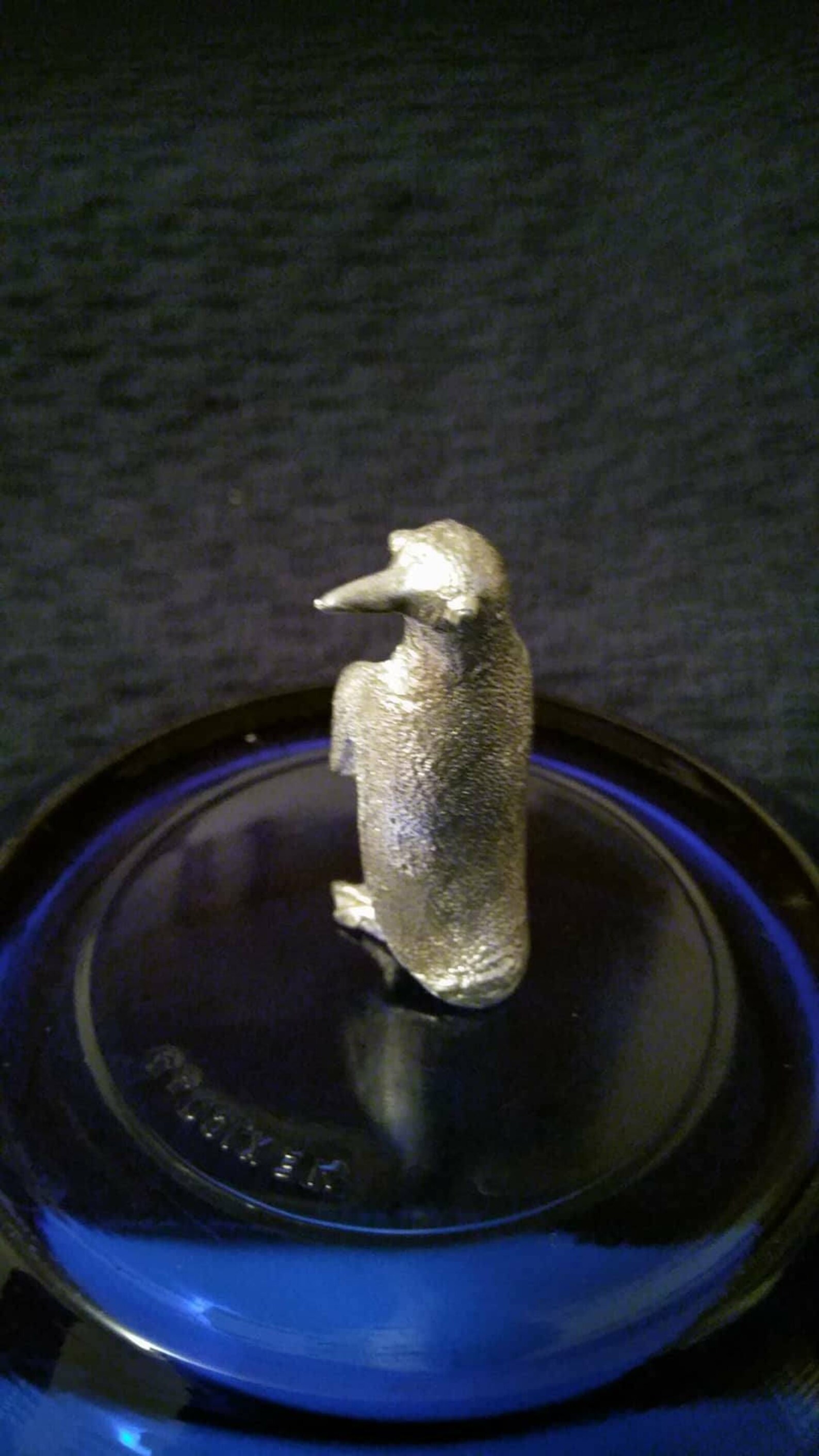 1 Solid Pewter Penguin Figurine Free Standing Sold Etsy