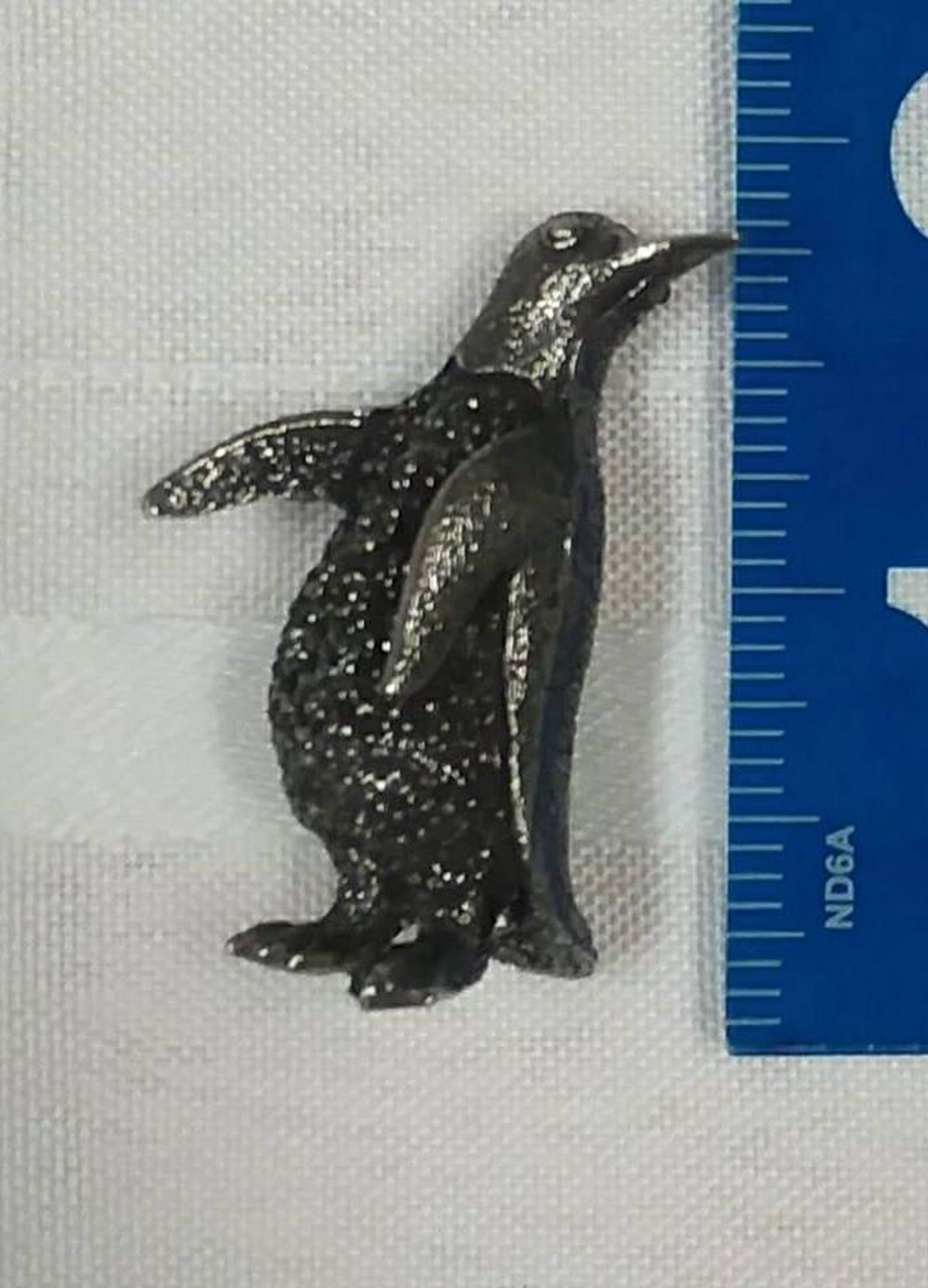 1 Solid Pewter Penguin Figurine Free Standing Sold Etsy