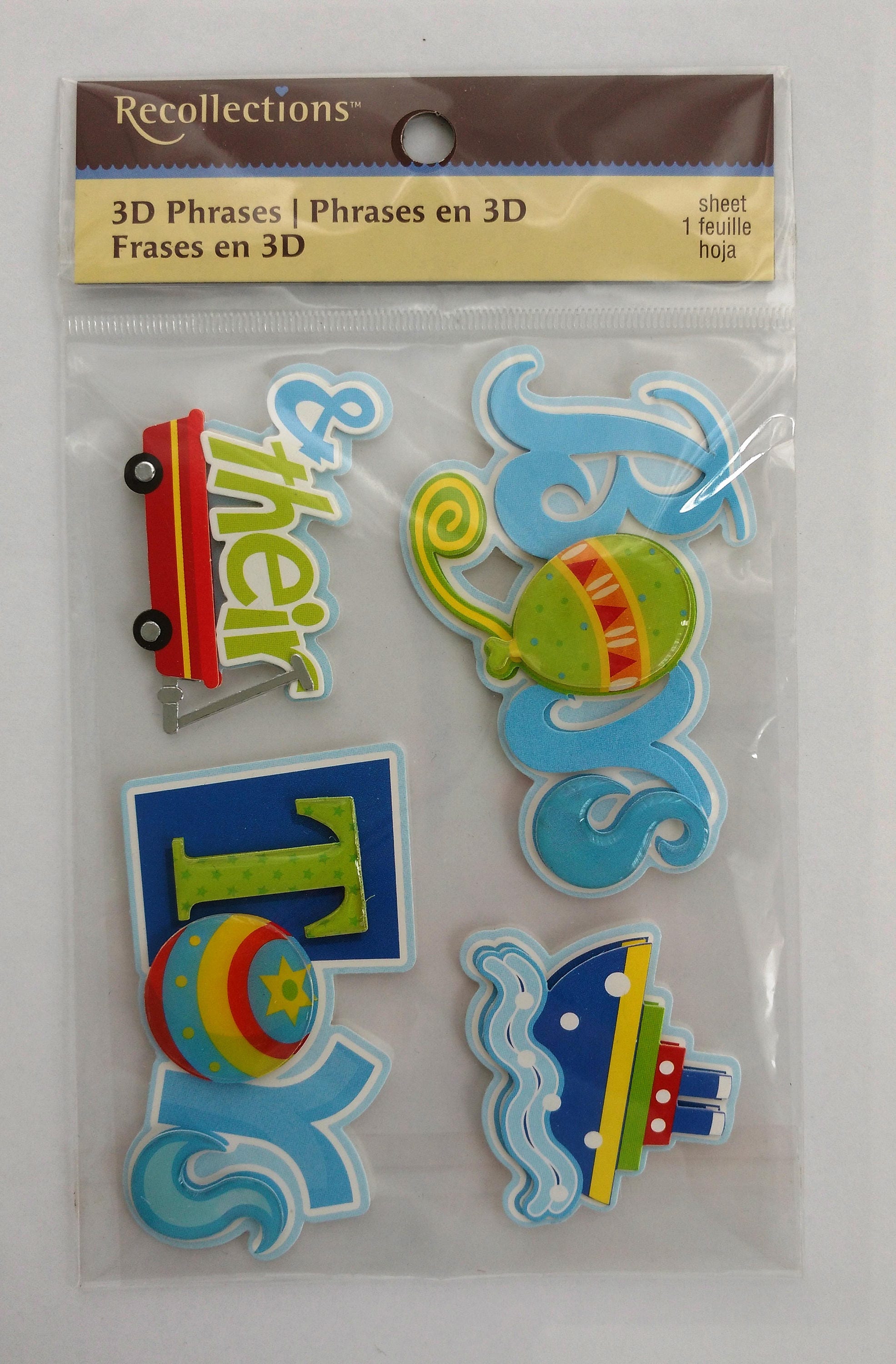 baby boy scrapbook stickers from michaels recollections etsy