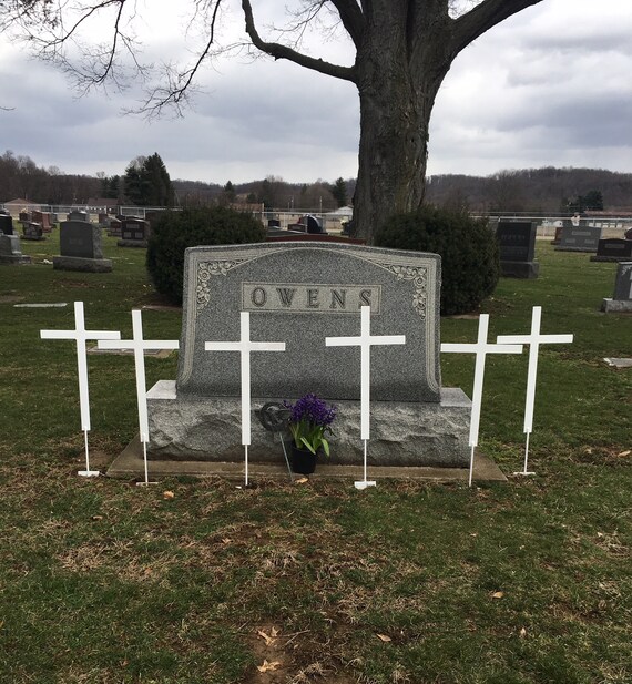 Set Of 6 Memorial Crosses Perfect For Graves Gardens And Etsy