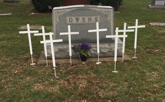 Set Of 8 Memorial Crosses Perfect For Graves Gardens And Etsy