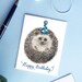 Hedgehog Birthday Card, Printable Card, Printable Envelope, Woodland ...