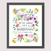 PRINTABLE She's a Wildflower Inspirational Quote Dorm | Etsy