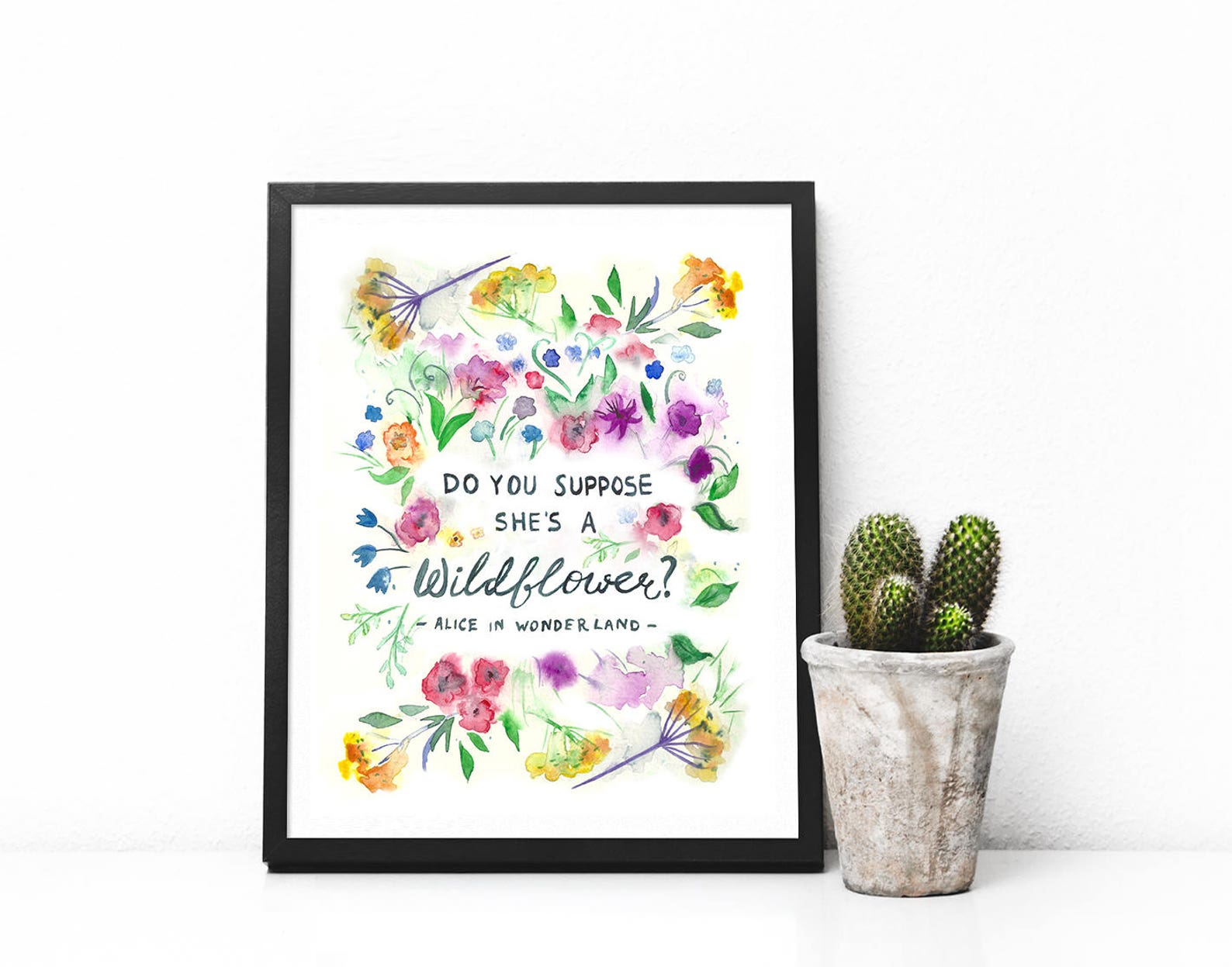 PRINTABLE She's a Wildflower? Inspirational Quote, Dorm Art, Printable ...