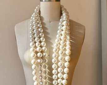 Vintage Giant Pearl Necklace