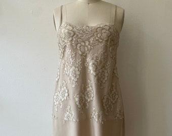 Vintage Zandra Rhodes Lace Mini Slip Dress