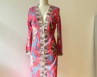 Vintage Pucci Printed Nylon Maxi Dress