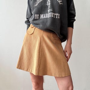Vintage 1970s Corduroy A-Line Skirt
