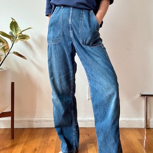 Vintage 1950s Blue Bell Sanforized Denim Side Zip Jeans