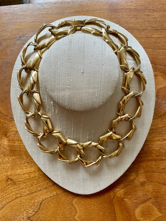 Vintage Gold Tone Chainlink Necklace