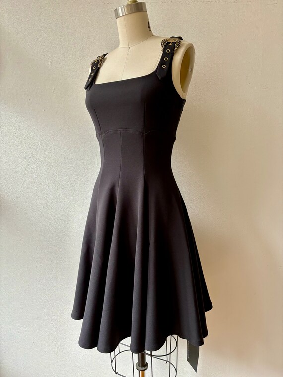 Vintage Versace Jeans Couture Black Mini Dress - image 3