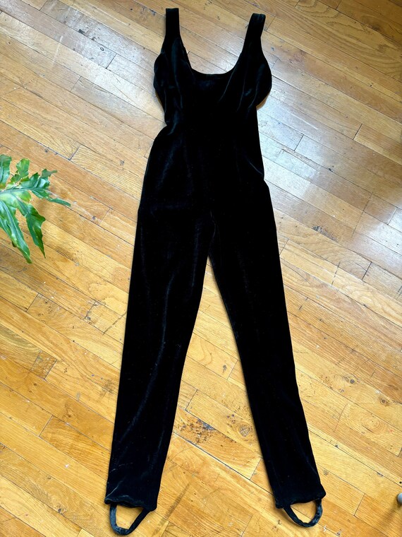 Vintage 1980s/90s Donna Karan Velvet Jumpsuit