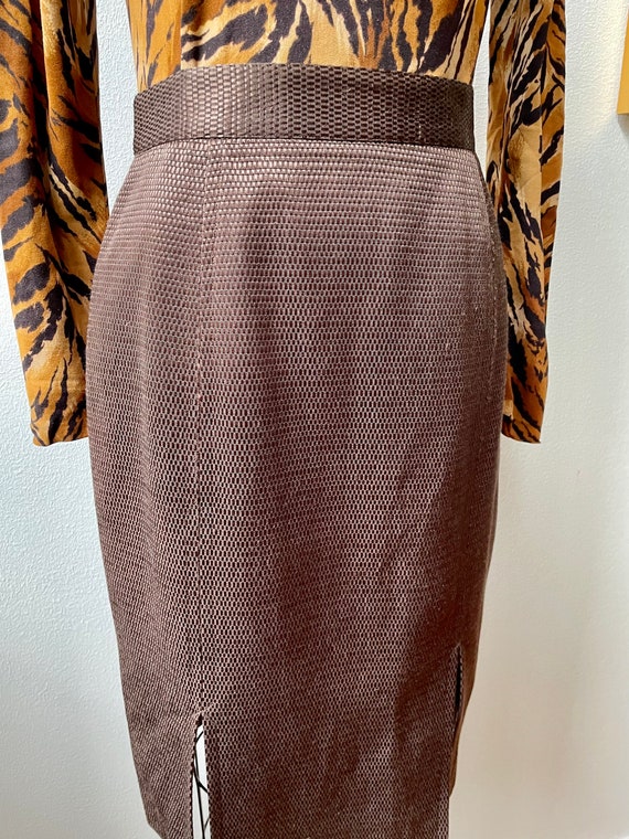 Vintage 90s Bazar Christian Lacroix pencil skirt - image 5