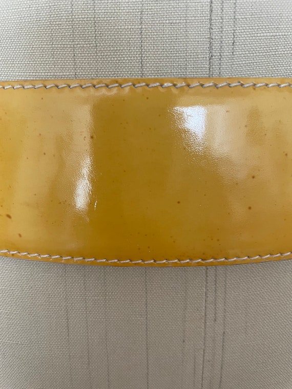 Vintage 1980s Escada Patent Leather Belt - image 6