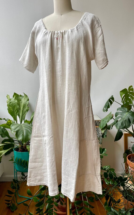Vintage Edwardian linen nightgown Gem