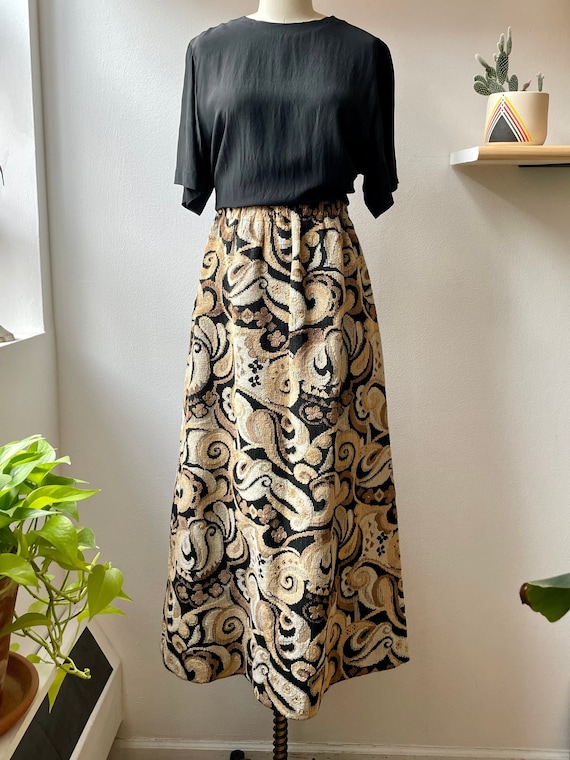 Vintage 60s/70s tapestry maxi skirt