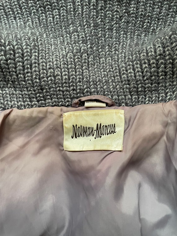 Vintage Neiman Marcus Fur & Knit Jacket - image 8