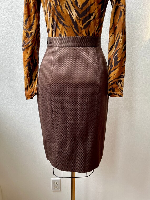 Vintage 90s Bazar Christian Lacroix pencil skirt - image 4