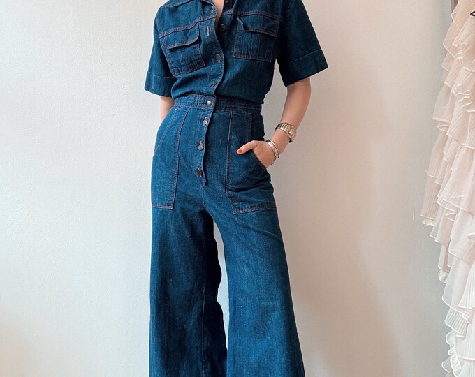 Vintage Smoke Ruched Jumpsuit