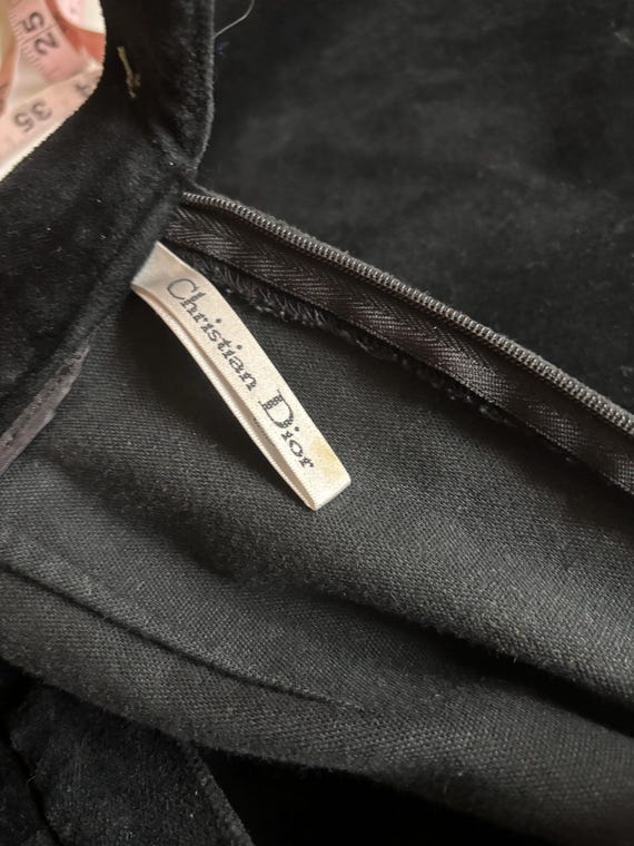 Vintage 1980s Christian Dior Black Velvet Trousers - Etsy