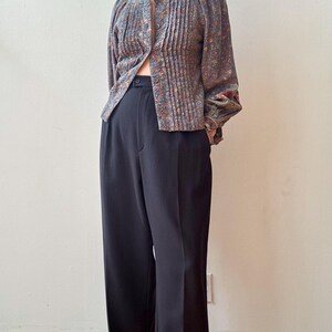 Vintage Yves Saint Laurent Lightweight Wool Navy Trousers - Etsy