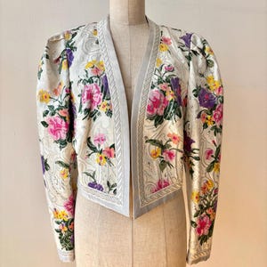 ジャケット・アウター 80s VINTAGE \"S/S Floral Jacket\" 80s Floral Jacket - Etsy