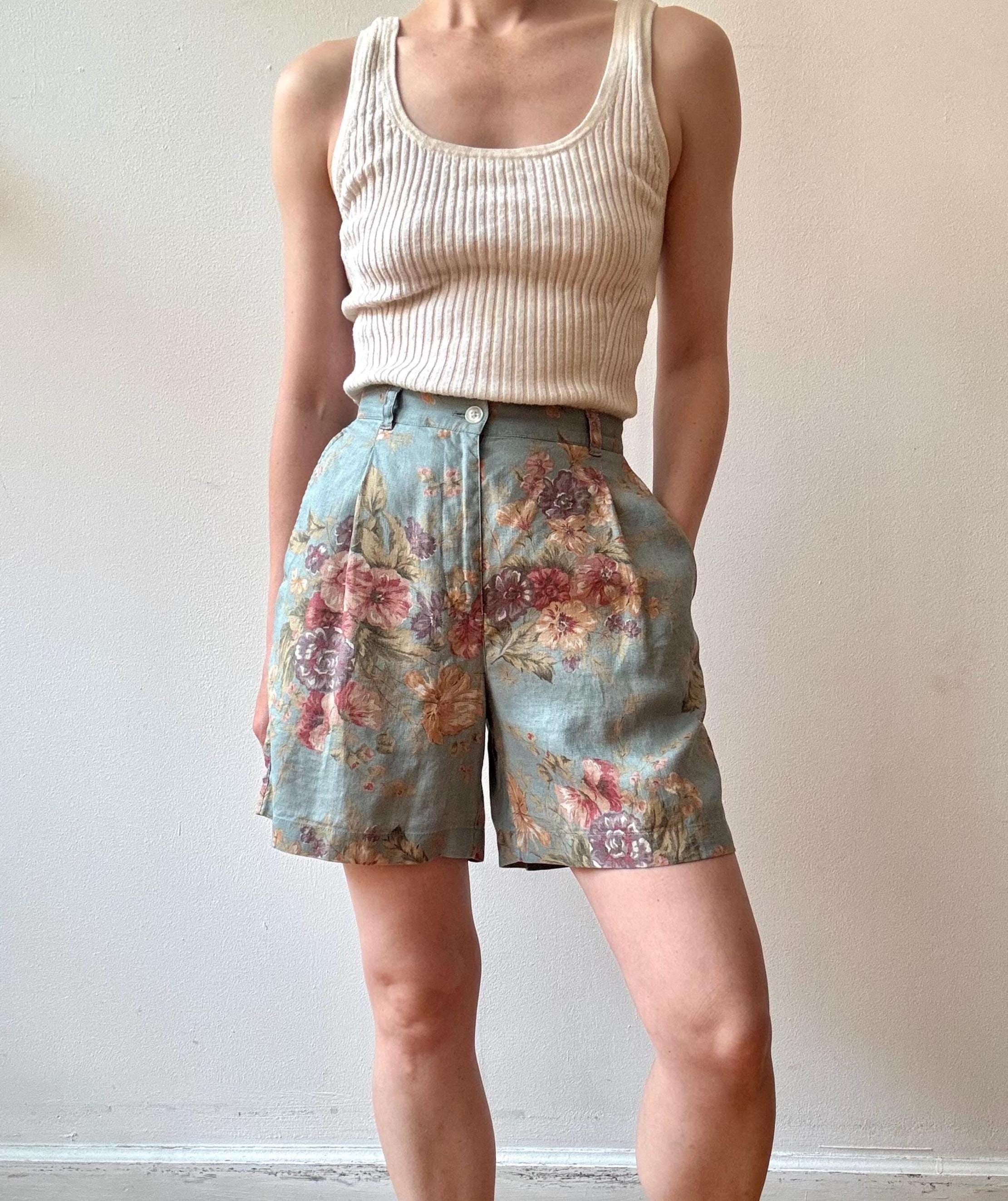 ヴィンテージ ラルフローレン ライトブルー フローラル リネン