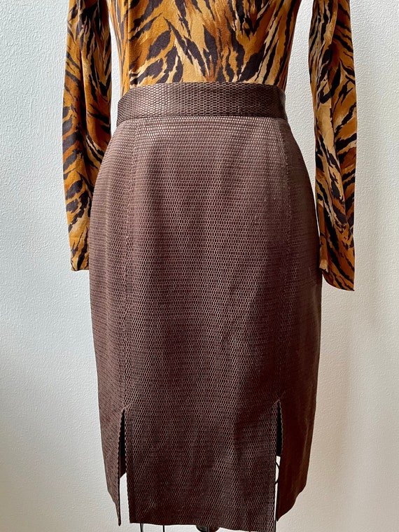 Vintage 90s Bazar Christian Lacroix pencil skirt - image 2