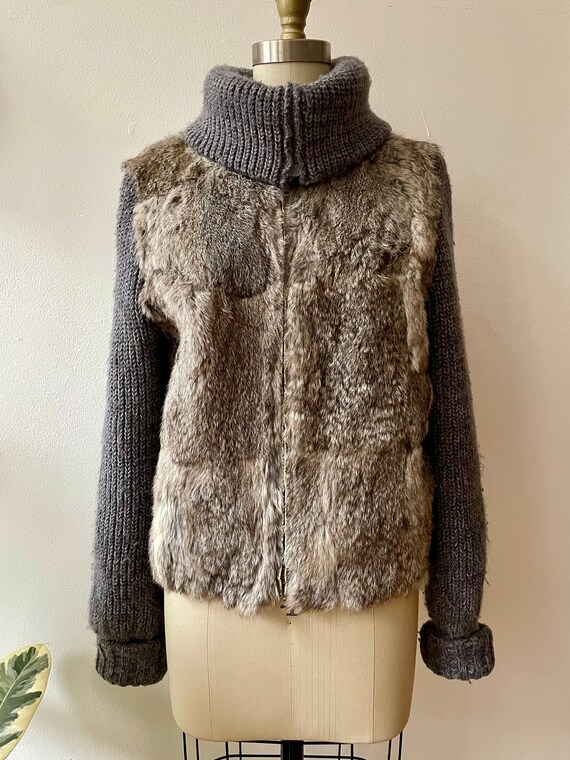 Vintage Neiman Marcus Fur & Knit Jacket - image 2